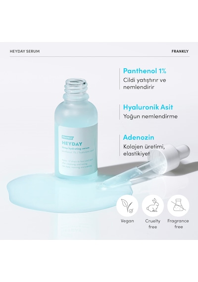 Heyday Pantenol Ve Hyalüronik Asit İçeren Yoğun Nemlendirici Onarıcı Serum 30 Ml