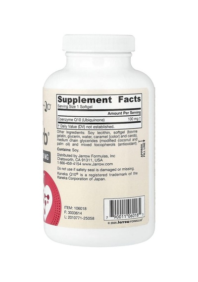 Jarrow Formulas, Q-absorb , 100 Mg, 120 Capsules