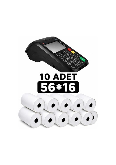 Termal Yazar Kasa Pos Rulosu 56 Mm X 16 Mt 10 Adet