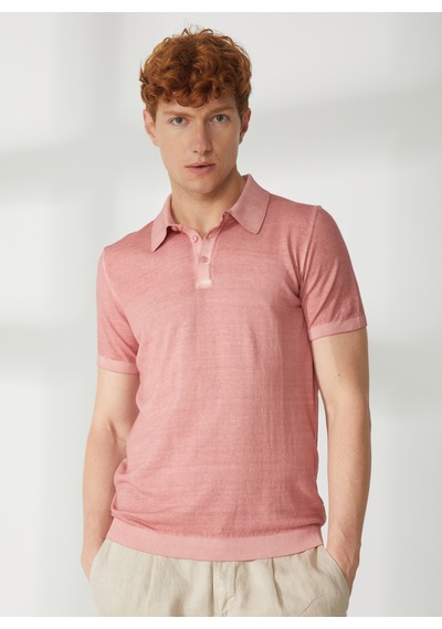 At.p.co Polo Yaka Slim Fit Pembe Erkek Kazak A26433tf-