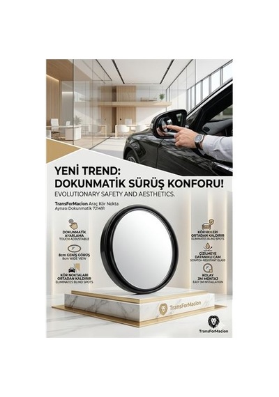 Zenvac Araç Kör Nokta Aynası Dokunmatik 721491 Zenvac29