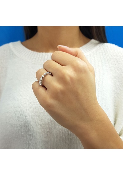 Lova 0,50 Karat Efektli Pırlanta Yeditaş Yüzük - 1070223