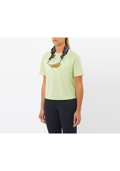 Salomon Tracklıne Ss Tee W Kadın Günlük Tişört Lc2846400 Yeşil