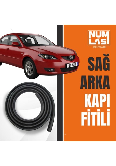Mazda 3 Sedan 2003-2008 Sağ Arka Kapı Fitili-a Kalite-numlas-nm4129