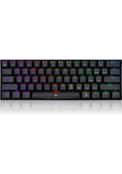 Redragon K630 RGB Dragonborn %60 Blue Switch Kablolu Mekanik Klavye