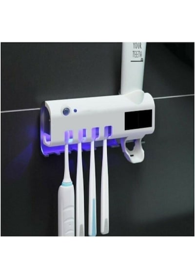 Arsimo Akıllı Uv Sterilizatör Diş Macunu Sıkacağı | Güneş Enerjili Uv Sterilizatör 4'Lü Diş Fırçası Diğer
