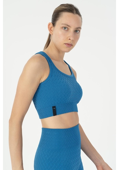 Maraton Slimfit Kadın Kapalı Yaka Turkuaz Bra Turkuaz