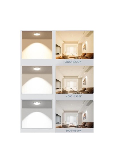 4w 50w Led Spot Ampul Gün Işığı 4000k - 10 Adet Çanak Lamba - Avize Ampulu Diğer