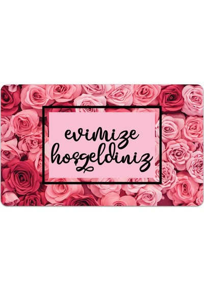 Evaşk Kapı Önü Paspası Vinil Kaymaz Tabanlı 45 X 70 Evaşkdm10120