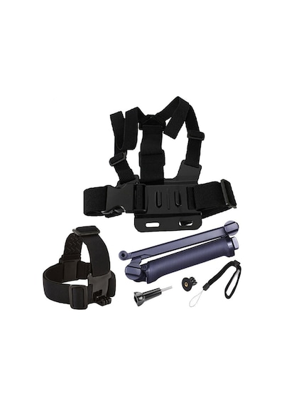 Eken Sjcam Gopro 3 Way Monopod Kafa Bandı Göğüs Kemeri 5li Set Çok Renkli