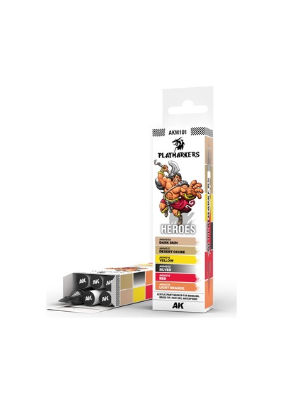 Ak Interactive M101, 6 Adet Kahramanlar Play Marker Seti Standart
