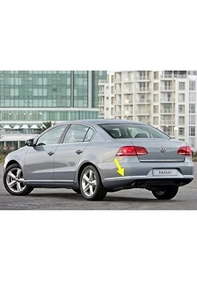 Vw Passat Tampon Krom Arka Sol 2011-2015 3ae807459