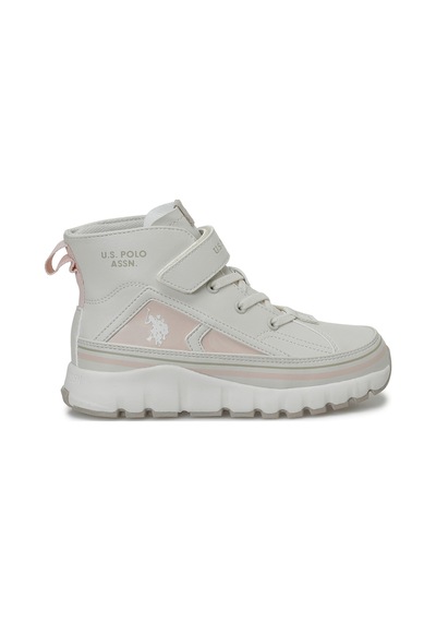 U.s. Polo Assn. Keltes Jr Bej Kız Çocuk High Sneaker 000000000102695946 Bej-pudra