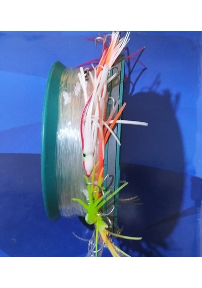 Sırtı Takımı-10 Lu Ortaboy-Ahtopot-80Mm-Misine 100Mt-Kol-70Cm