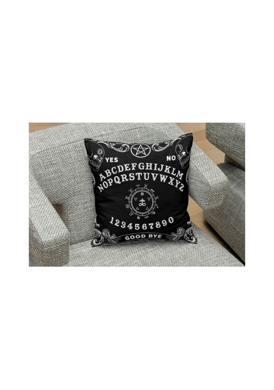 Gotik Ruh Çağırma Tahtasi Ouija Desenlı Kare Yastık Kılıfı Çok Renklı