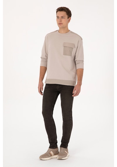 U.s. Polo Assn. Erkek Taş Sweatshirt 50316401-vr049 Tas