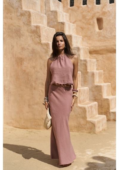 Mai Collection Mai Studios Co. Malmvira Açık Bordo Keten Crop Etek Takım Acık Bordo Mai Collection Mai Studios Co. Malmvira Açık Bordo Keten Crop Etek Takım Acık Bordo
