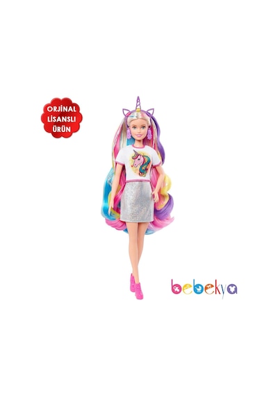 Barbie Rengarenk Saçlar Bebeği Ghn03 Ghn04