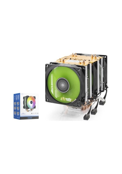 Nodar Nd2605 Cpu Kule Tipi İşlemci Soğutucu Üç Fanlı 90 Mm Siyah