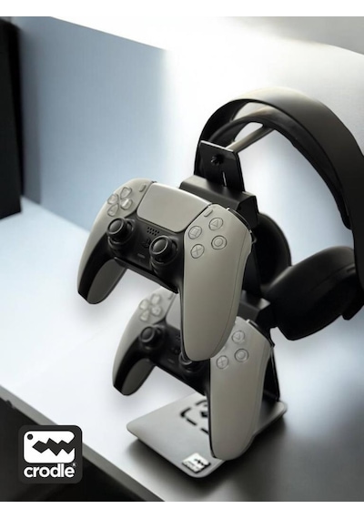 Çok Fonksiyonlu Metal Gaming Ps4 Ps5 Xbox Joystick Kontroller Tutucu Ve Kulaklık Dikey Standı