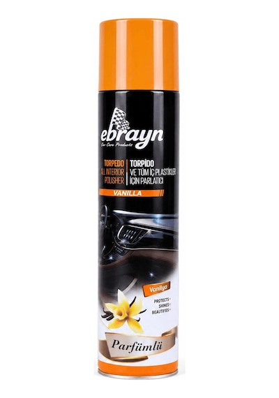 Universal Araç İçi Torpido Ve Tüm Araç İçi Plastikler İçin Parlatıcı Sprey - Parfümlü Vanilya 300 Ml