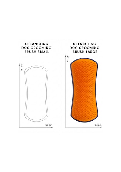 Pet Teezer Detangling Small Navy/orange Lacivert Turuncu Köpek Bakım Fırçası