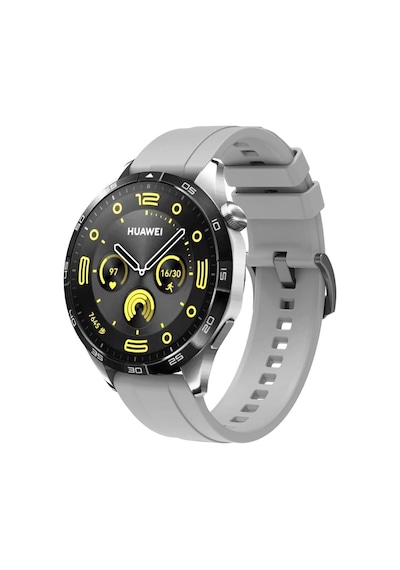 Samsung Galaxy Watch 46mm / Watch 3 45mm / Gear S3 İle Uyumlu 22mm Silikon Spor Kordon, Gri