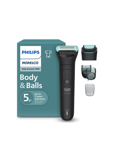 Tr Philips Norelco Body Groomer 5000, Body & Balls, Çift Başlı Düzeltici Ve 1 - 2 Saat