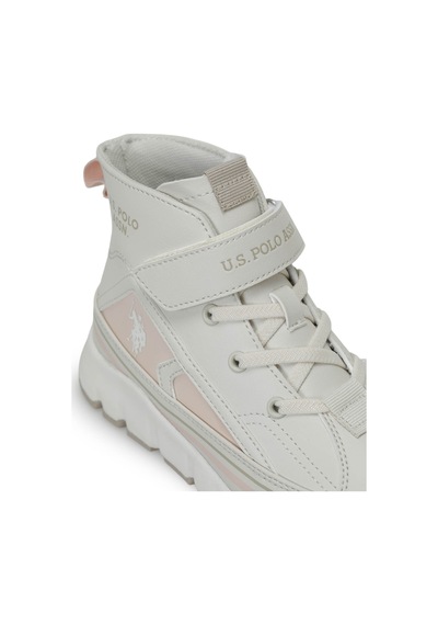 U.s. Polo Assn. Keltes Jr Bej Kız Çocuk High Sneaker 000000000102695946 Bej-pudra
