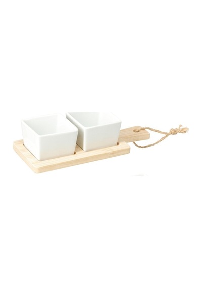 Excellent Houseware Porselen Kaseli Set - 4 Adet Tarı beyaz