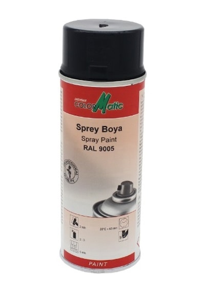 Colormatic Parlak Siyah Sprey Boya Ral 9005 400 ML