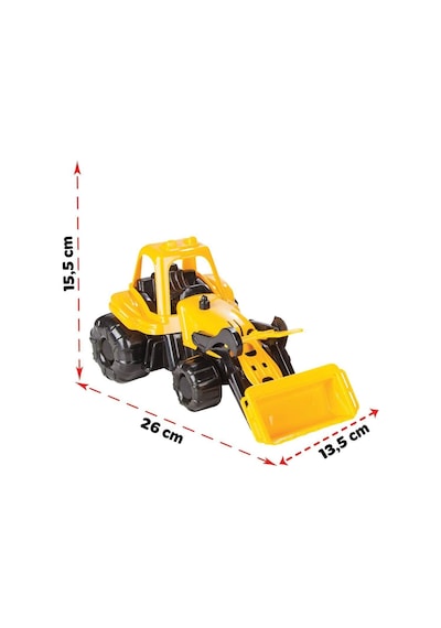 06 518 Power İş Makineli Kamyon -pilsan Oyuncak Çok Renkli