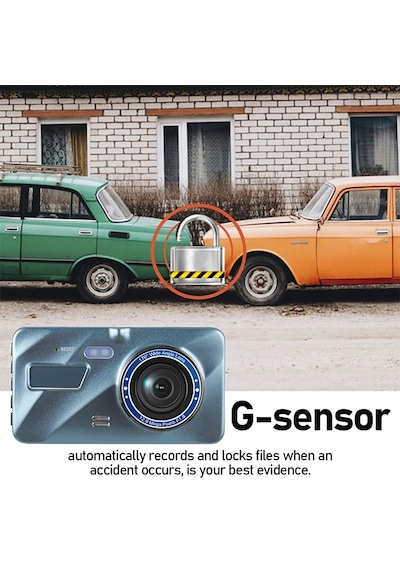 Çift Kameralı Araç Kamerası - Full Hd 1296p, 4.0'' Ekran