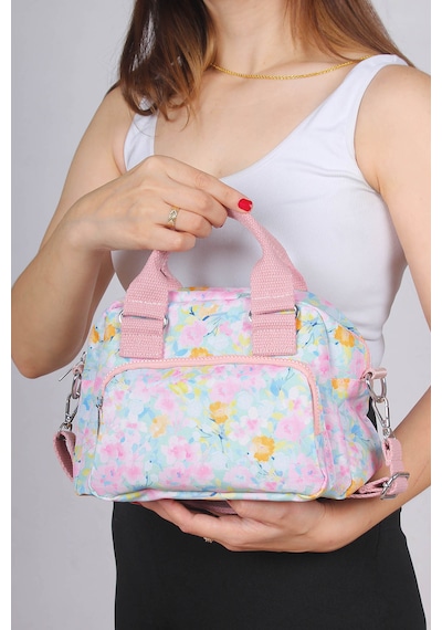 Kore Tarzı Çanta Crossbody, Desenli Kadın Omuz Çantası