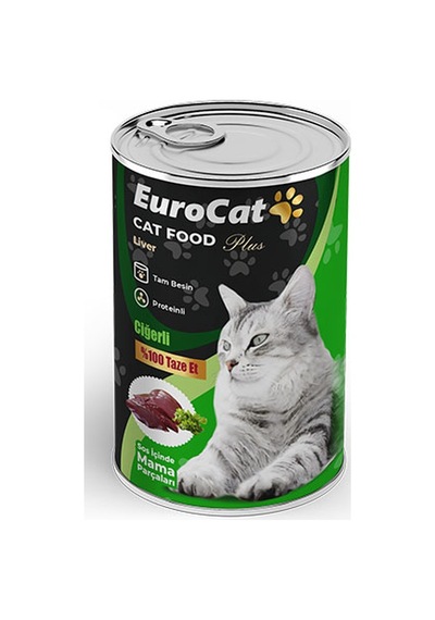 Eurocat - 58 - Kedi Konservesi Ciğerli - Dpmıx-hb - 415 Gr