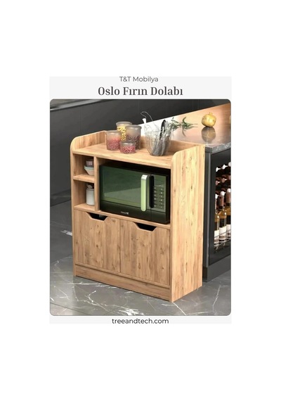 Oslo Çok Amaçlı Fırın Dolabı Atlantik Çam Oslo Çok Amaçlı Fırın Dolabı Atlantik Çam