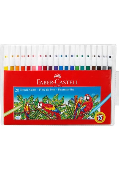 Faber-castell Keçeli Boya Kalemi Yıkanabilir 20 Renk 5067 15512