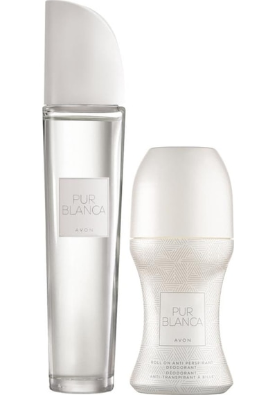 Avon Pur Blanca Kadın Parfüm EDT 50 ML + Roll-On Deodorant 50 ML