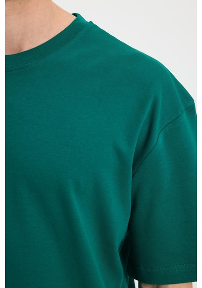 Tudors Unisex Oversize Geniş Kesim %100 Pamuk Yumuşak Dokulu Basic Bisiklet Yaka Yeşil Tişört-35178 Yeşil Tudors Unisex Oversize Geniş Kesim %100 Pamuk Yumuşak Dokulu Basic Bisiklet Yaka Yeşil Tişört-35178 Yeşil