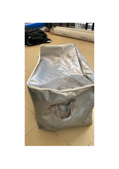 100x50x50 Büyük Boy Hurç Fermuarlı Su Geçirmez Uv Korumalı 230 Gr Dokuma Naylon Branda Gri
