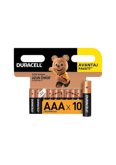 Duracell AAA Blister İnce Kalem Pil 10'lu