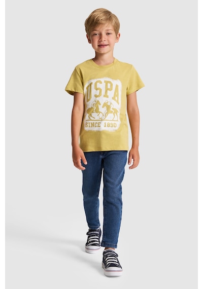 U.S. Polo Assn. Erkek Çocuk Tişört 50327044-vr235 Yag Yesılı