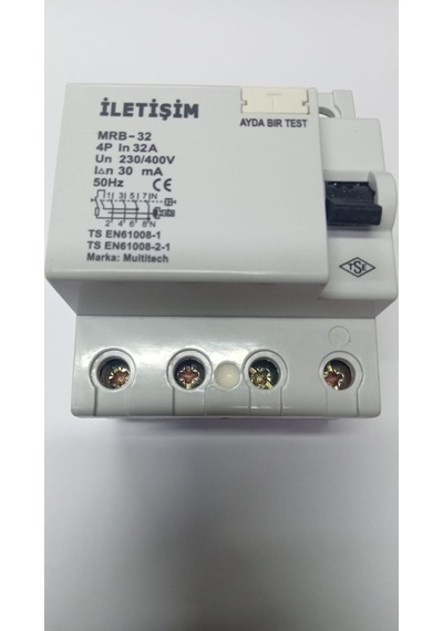 İletişim 4x32 Amper 30ma