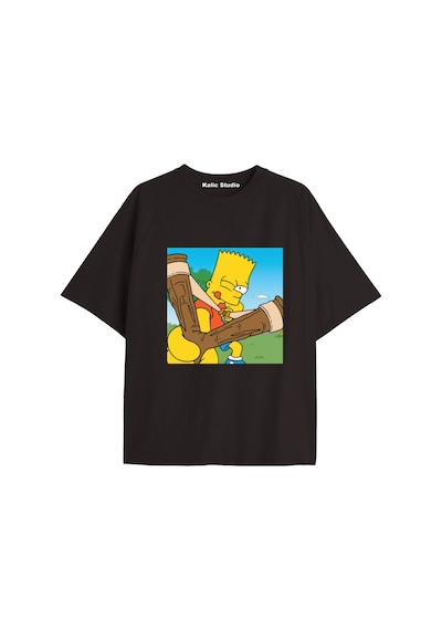 Kalic Studio Y2k Vintage Simpson Baskılı Siyah T-shirt Kod 295 Siyah-295 Kalic Studio Y2k Vintage Simpson Baskılı Siyah T-shirt Kod 295 Siyah-295