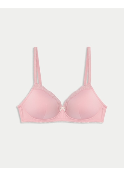 Marks & Spencer Jasmine Dantelli Desteksiz Full Cup Sütyen T33003008 Pembe