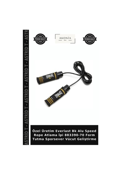 Özel Üretim Everlast Bk Alu Speed Rope Atlama İpi 883390-70 Form Tutma Sporsever Vücut Geliştirme