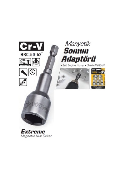 Sgs Manyetik Somun Adaptörü 7 x 65 Mm 1 Adet -