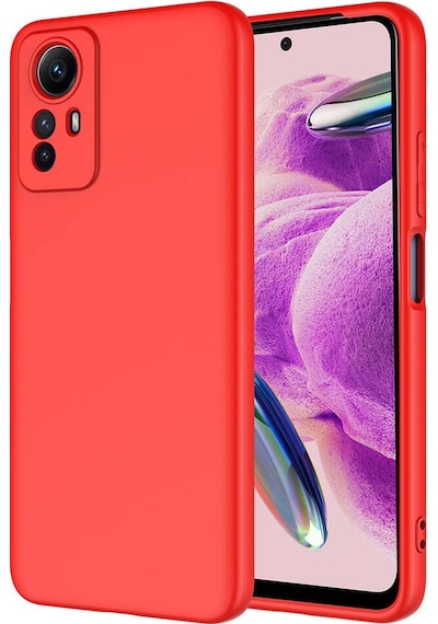 Kilifone - Xiaomi Uyumlu Redmi Note 12s - Kılıf İçi Kadife Koruyucu Mara Lansman Kapak - Kırmızı