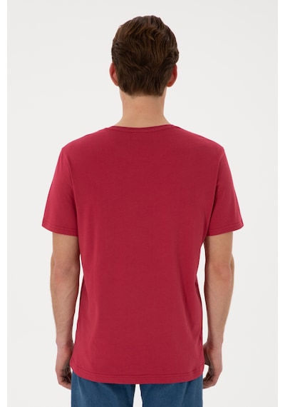 U.S. Polo Assn. Erkek Regular Fit Bisiklet Yaka Vişne Tişört 50306897-VR223