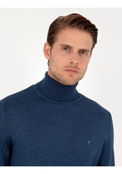 Pierre Cardin Erkek İndigo Melanj Kazak /triko 50296602-vr155 İndigo Melanj
